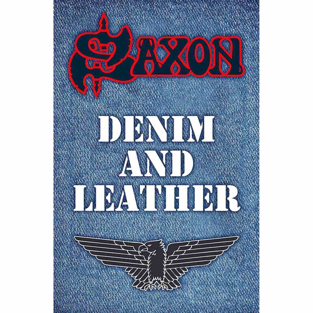 Saxon - Denim & Leather Textiel Poster - Multicolours